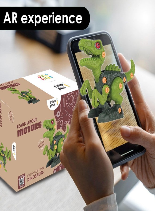 ThinkerPlace مجموعة تجميع فيلوسيرابتور كبيرة من ثينكر بليس | مجموعة تجميع ديناصورات كبيرة | التعلم في مجالات العلوم والتكنولوجيا والهندسة والرياضيات: تعلم عن المحركات | لعبة تعليمية للأطفال من عمر 4 سنوات فما فوق - Image 4