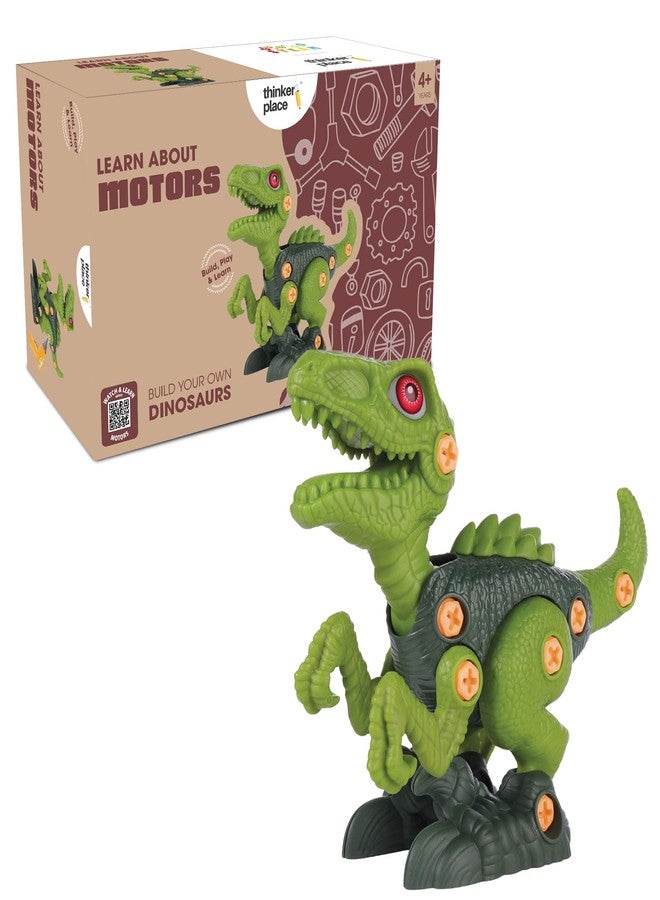 ThinkerPlace مجموعة تجميع فيلوسيرابتور كبيرة من ثينكر بليس | مجموعة تجميع ديناصورات كبيرة | التعلم في مجالات العلوم والتكنولوجيا والهندسة والرياضيات: تعلم عن المحركات | لعبة تعليمية للأطفال من عمر 4 سنوات فما فوق - Image 1
