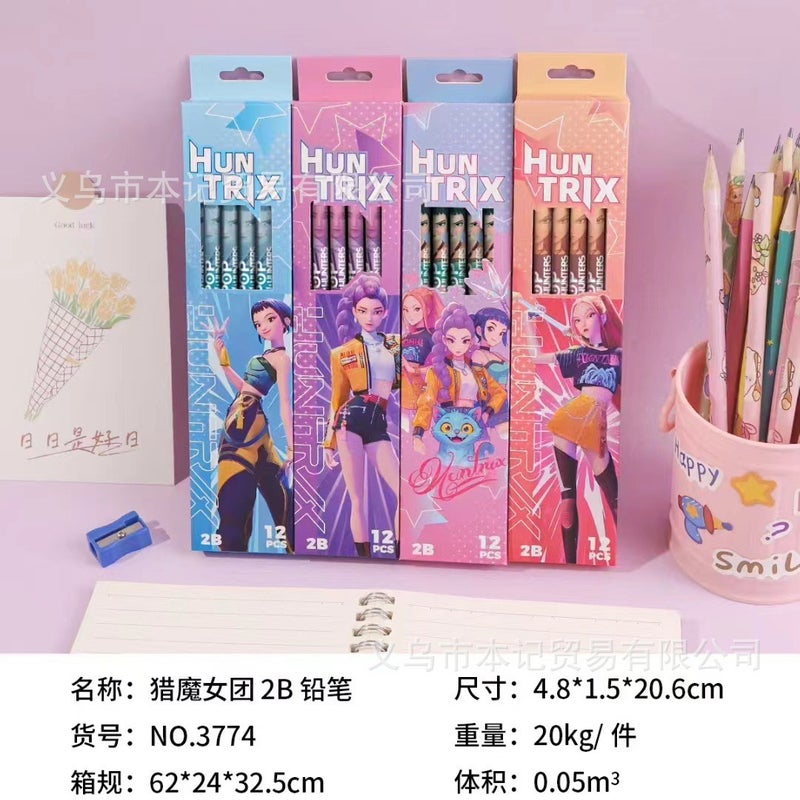 Star Man Creative Cartoon Pencil with Eraser, HB 2B, Non-Toxic, for Students - Image 4