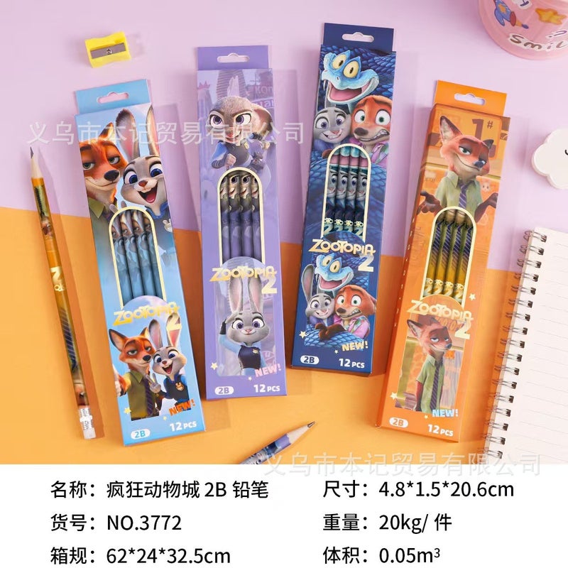 Star Man Creative Cartoon Pencil with Eraser, HB 2B, Non-Toxic, for Students - Image 3