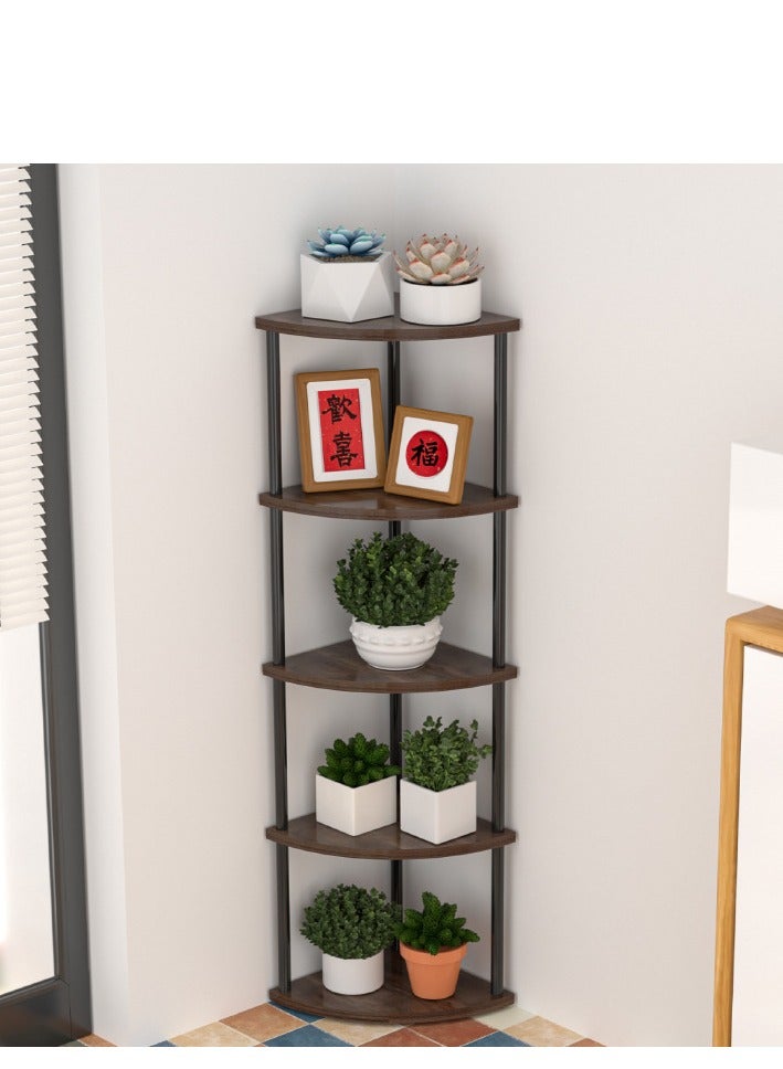 MIXDE Corner Cabine,Living Room Storage Cabinet,4-Tier Storage Cabinet ,For Bathroom, Kitchen, Living Room Or Bedroom White - Image 1