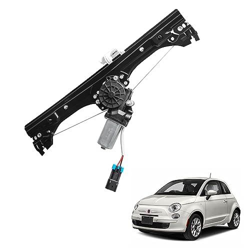 Donpida Front Left Power Window Regulator and Motor Assembly Compatible with Fiat 500 1.4L 2012-2019, Replaces Part Numbers 751-648 68070267AC 68070267AD 68070267AE - Driver Side - Image 1