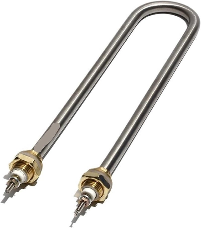 Electric Water Heating Element 1000W 1500W M16 M18 Copper Thread Tubular Heater Pipe 110V/220V/380V for Boiler(304 stainless steel,220V_190MM 1KW M18) - Image 1