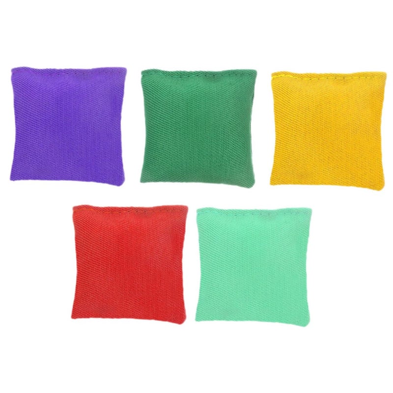 Double Layer Bean Bags 5 Pack Lightweight Compact Outdoor Toss Game For Backyard Parties - Image 2