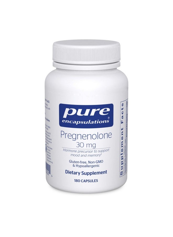 Pure Encapsulations - Pregnenolone 30 Mg ; Supplement To Support The Immune System Memory And Hormone Balance* ; 180 Capsules - Image 1