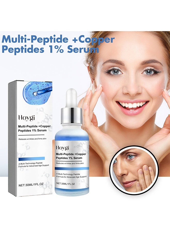 Hoygi Multi-Peptide + Copper Peptides 1% Serum – Reduces Wrinkles, Enhances Skin Elasticity, and Anti-Aging Treatment - Image 2