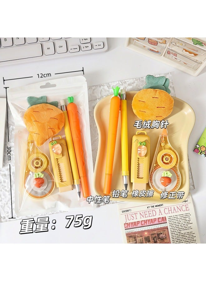Back-to-school Gift Items:  High-quality Realistic Fruit-themed Stationery Sets, Small Reward Gifts For Students