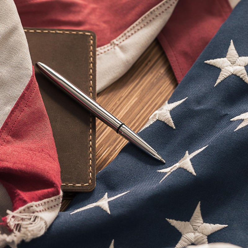 FISHER قلم فيشر سبيس بن الكروم، قلم حبر جاف، نحاسي، حبر أسود - Image 4