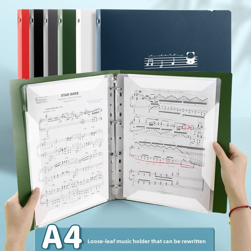Generic Student Non-Glare Annotated Music Binder 10 inside pages front and back 20 pages 