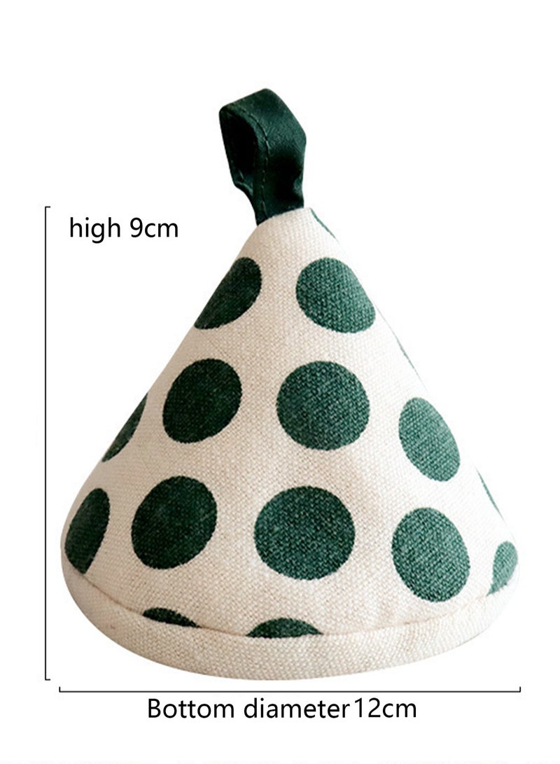 Anti-scalding Pot Cap Cotton Cloth Triangle High Temperature Resistant Pot Earmuffs Kitchen Casserole Insulation Pot Handle Gloves Clip - Image 2
