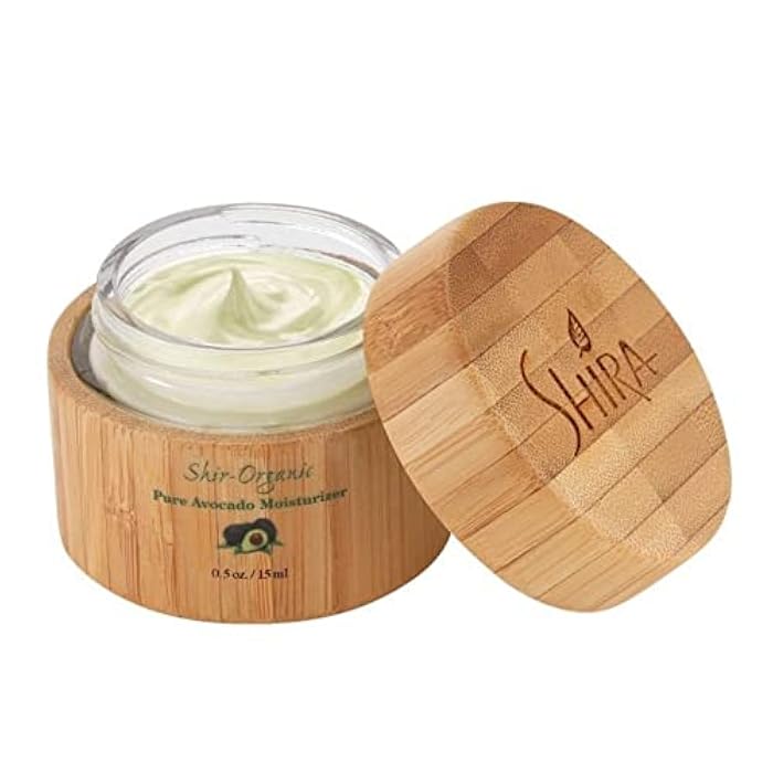Shira Shir Organic Avocado Moisturizer for dry Mature Skin, 24-Hour Hydrating Face Cream Infused with Vitamins A, B, D, and E for Nourished Skin, Face Moisturizer Cream (15ml) - Image 1