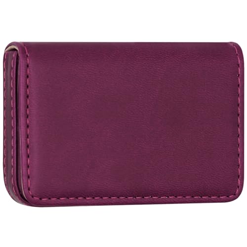AI-DEE RFID Blocking Wallet - Minimalist Leather Business Credit Card Holder (PW-Wine Red) - Image 1