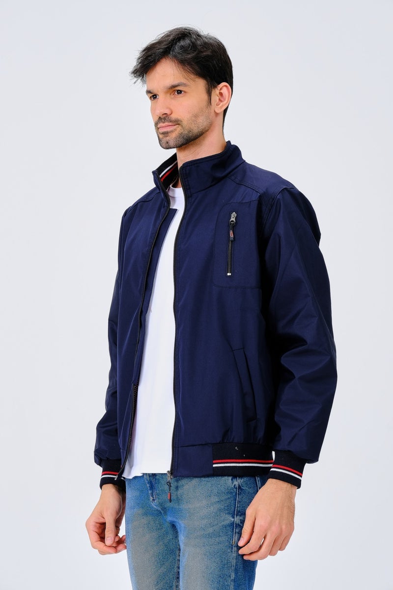 Marjinal City Marginal City Navy Blue Shirt Lined Water and Windproof Seasonal Men's Coat  - Image 3