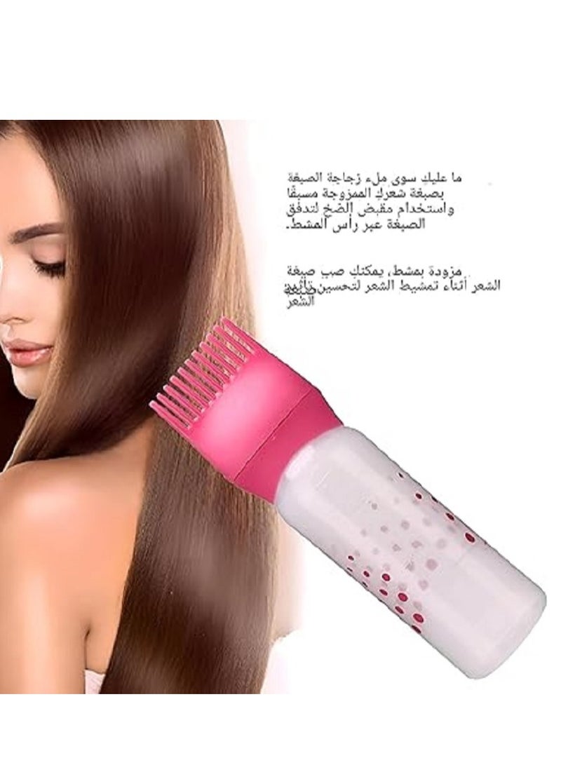 Generic Hairbrush with Tank - Innovative bottle with comb teeth for effortless application of hair dye or oils and allowing for smooth blending and coating of hair - Image 3