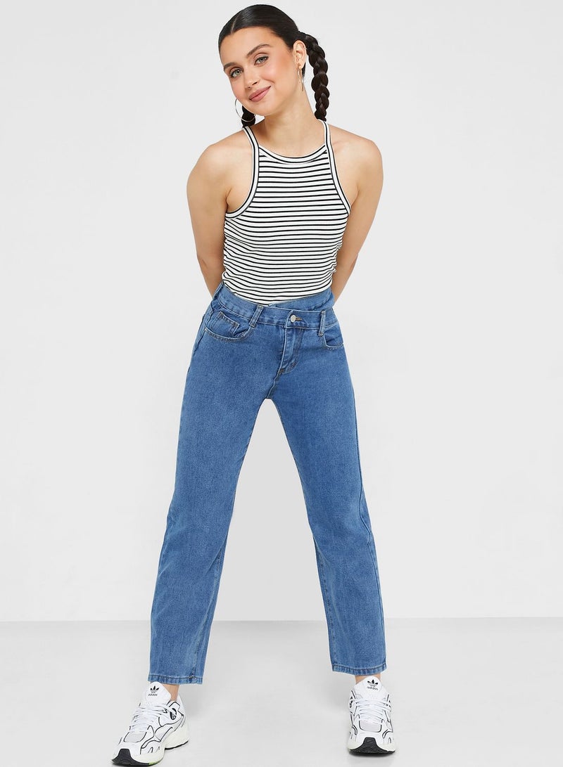 Ginger Cross Waist Jeans - Image 1