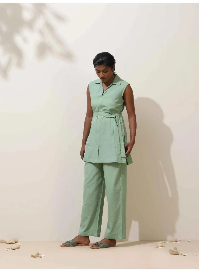 ترو برونز trueBrowns Mint Green Cotton Co-Ord Set