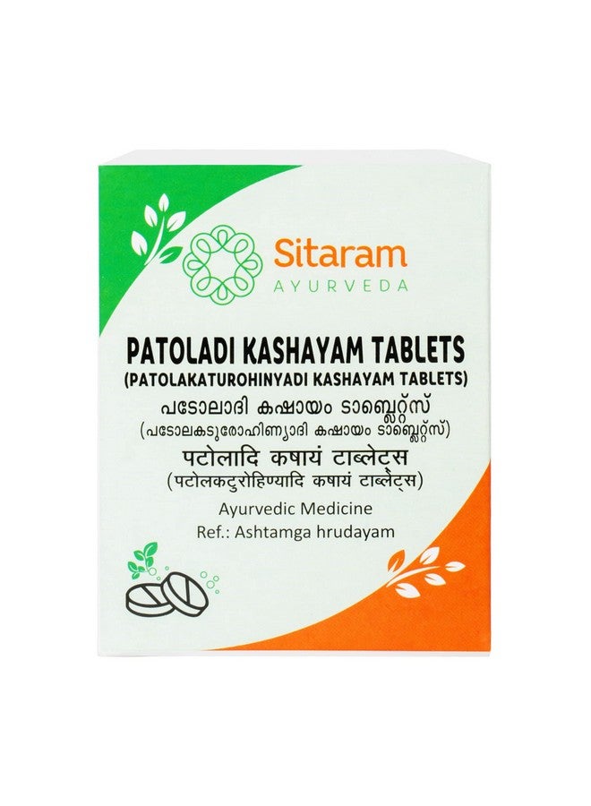 Sitaram Ayurveda Patolakaturohinyadi Kashayam Tablet (50 nos) | Kerala Ayurvedic Patoladi Kashayam Tablets - Image 1