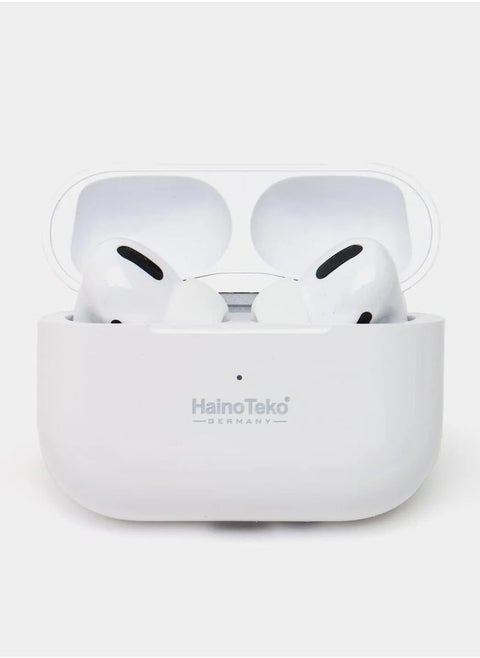 Wireless In-Ear Bluetooth Earbuds Air 3 with Charging Case – Compatible with iPhones and Android Devices – Original German Build Quality – Deep Bass Stereo Sound – Touch Control – Noise Reduction – Long Battery Life – White Color