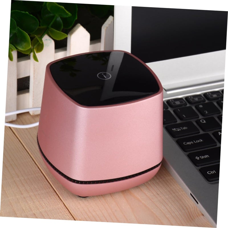 Portable Mini Desktop Speakers USB Powered Bass Sound Rose Gold For Laptop Phone - Image 3
