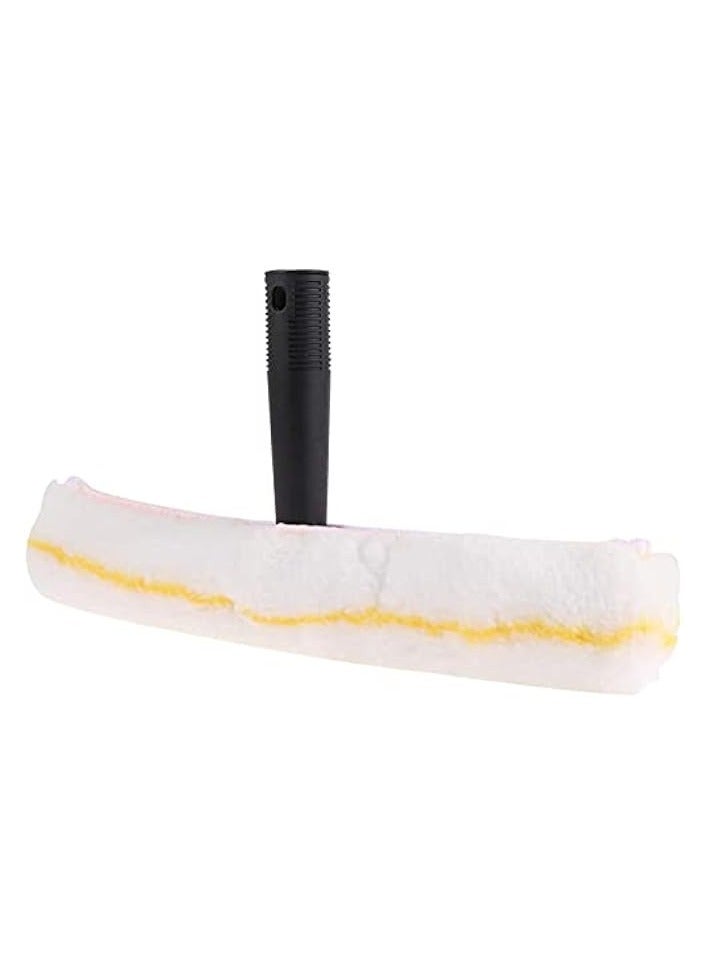 erorex Car Window Wiper, Bathroom Window Washer, Shower Window Squeegee and Microfiber Scrubber Shower Wiper, Scraper Cleaner, Multi-Purpose and Durable Window Washing Cleaning Tools Combo, 2Pcs - Image 1