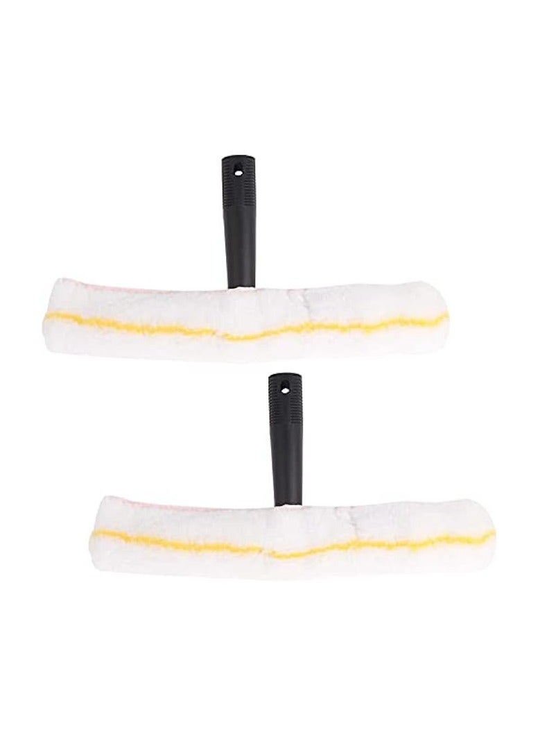 erorex Car Window Wiper, Bathroom Window Washer, Shower Window Squeegee and Microfiber Scrubber Shower Wiper, Scraper Cleaner, Multi-Purpose and Durable Window Washing Cleaning Tools Combo, 2Pcs - Image 4