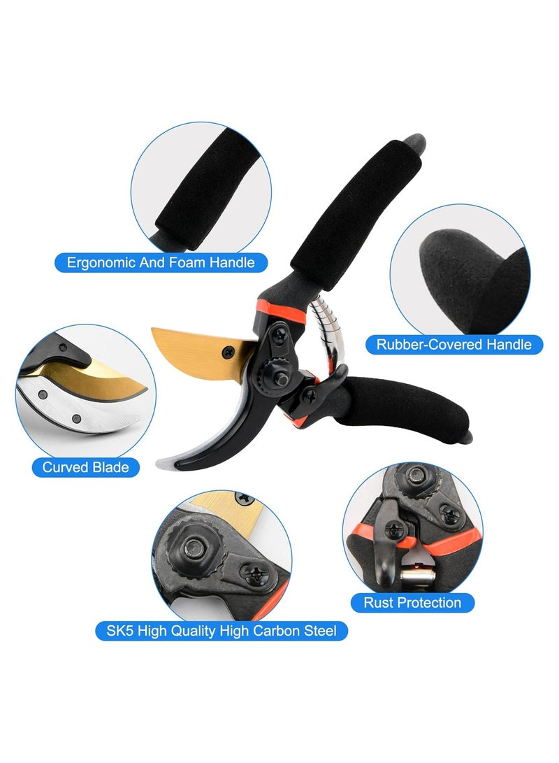 Oasisgalore Pruning Shears for Gardening with Non-slip Handle - Image 2