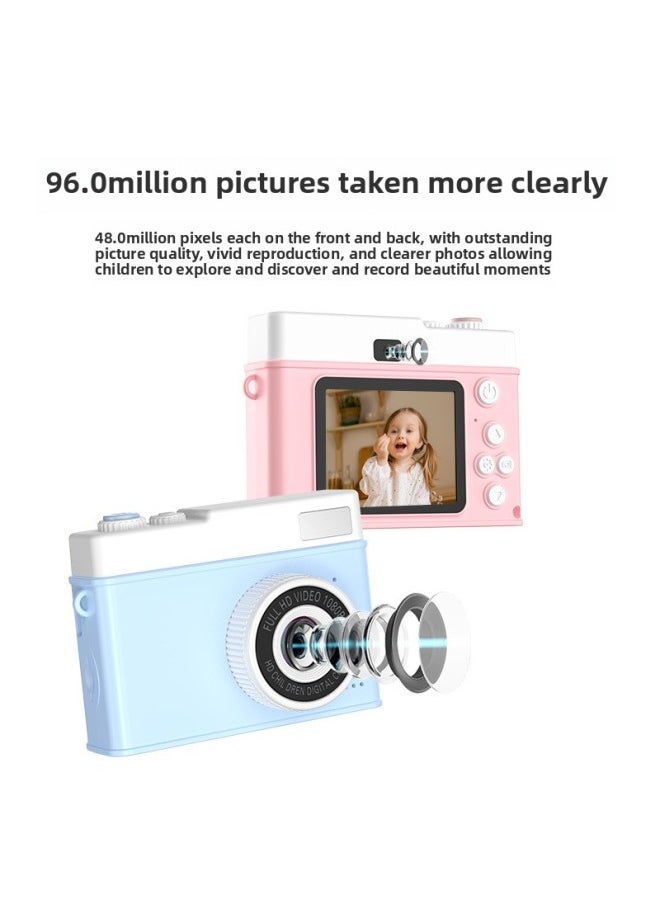 Generic Card Camera Cdc Student Party Vintage Camera Retro HD Entry-level Travel Camera Student Camera-Body Color:Y3 HD Dual Camera-Purple  - Image 5
