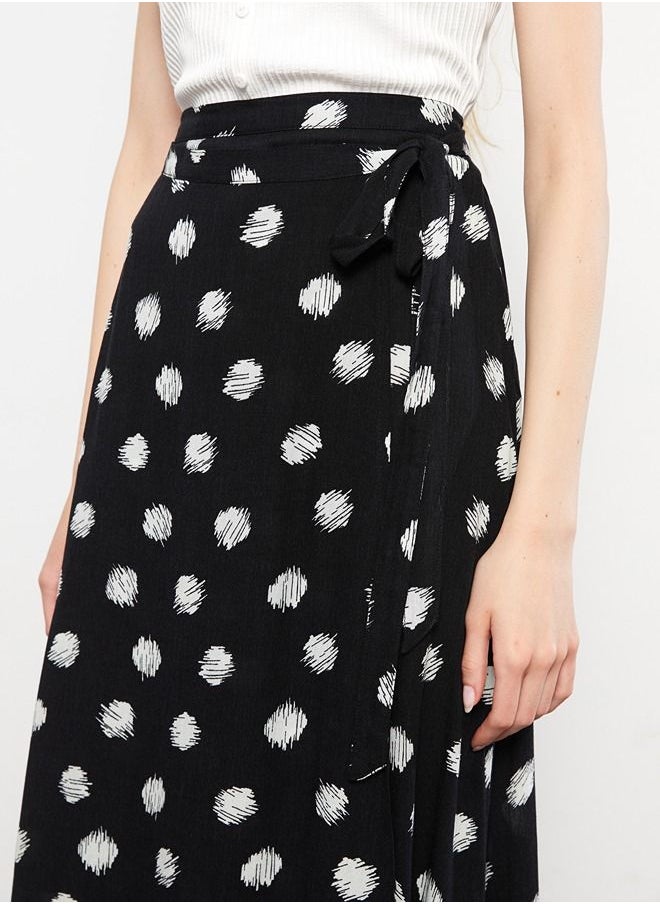 LC WAIKIKI - Elastic Waist Floral A-Line Poplin Women's Skirt - Image 1