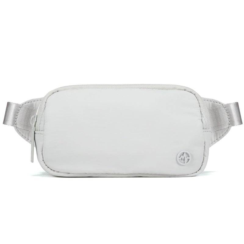 Pander Mini Belt Bag â€“ Ultra Compact, Fits 6.7â€ Phone, Lipstick, Earbuds, Essentials, Small Crossbody Waist Purse, Pale Grey - Image 1