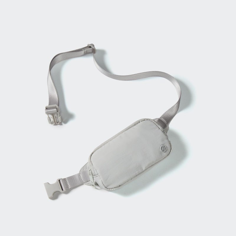 Pander Mini Belt Bag â€“ Ultra Compact, Fits 6.7â€ Phone, Lipstick, Earbuds, Essentials, Small Crossbody Waist Purse, Pale Grey - Image 2