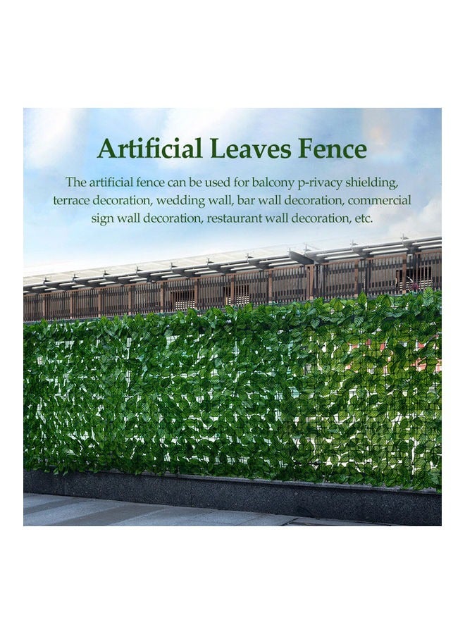 Artificial Privacy Garden Fence Wall Plants Hedge Screening Roll Faux Ivy Leaf Vine Decoration - Image 3