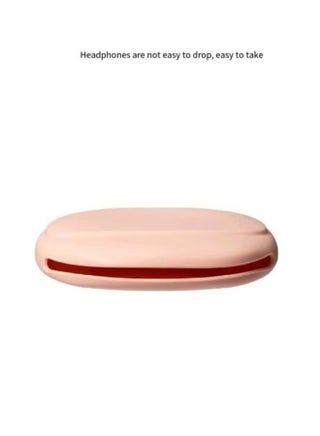 Portable Headphone Storage Box Headphone Cord Bag Protection Headphone Storage Bag Pink - view 3