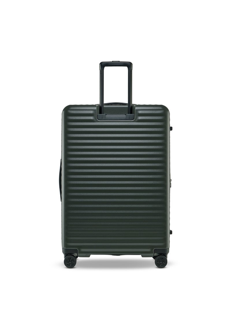 Echolac Celestra PC183FA-01 FS 30 Inch Expandable Hardside Trolley Luggage with TSA Lock, Front Opening Design, Hinomoto 4 Double-Wheeled System & Premium PC Shell - Deep Olive - Image 3