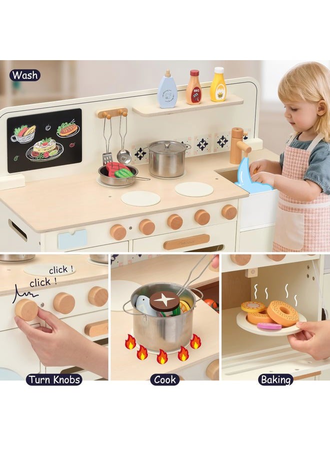 Pillowhale Wooden Play Kitchen - Image 5