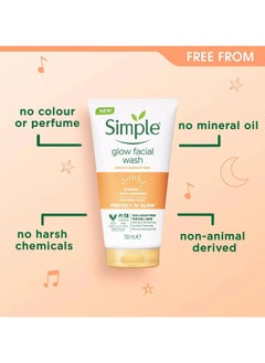 simple Vitamin C Glow Facial Wash 150 ml  - Image 5
