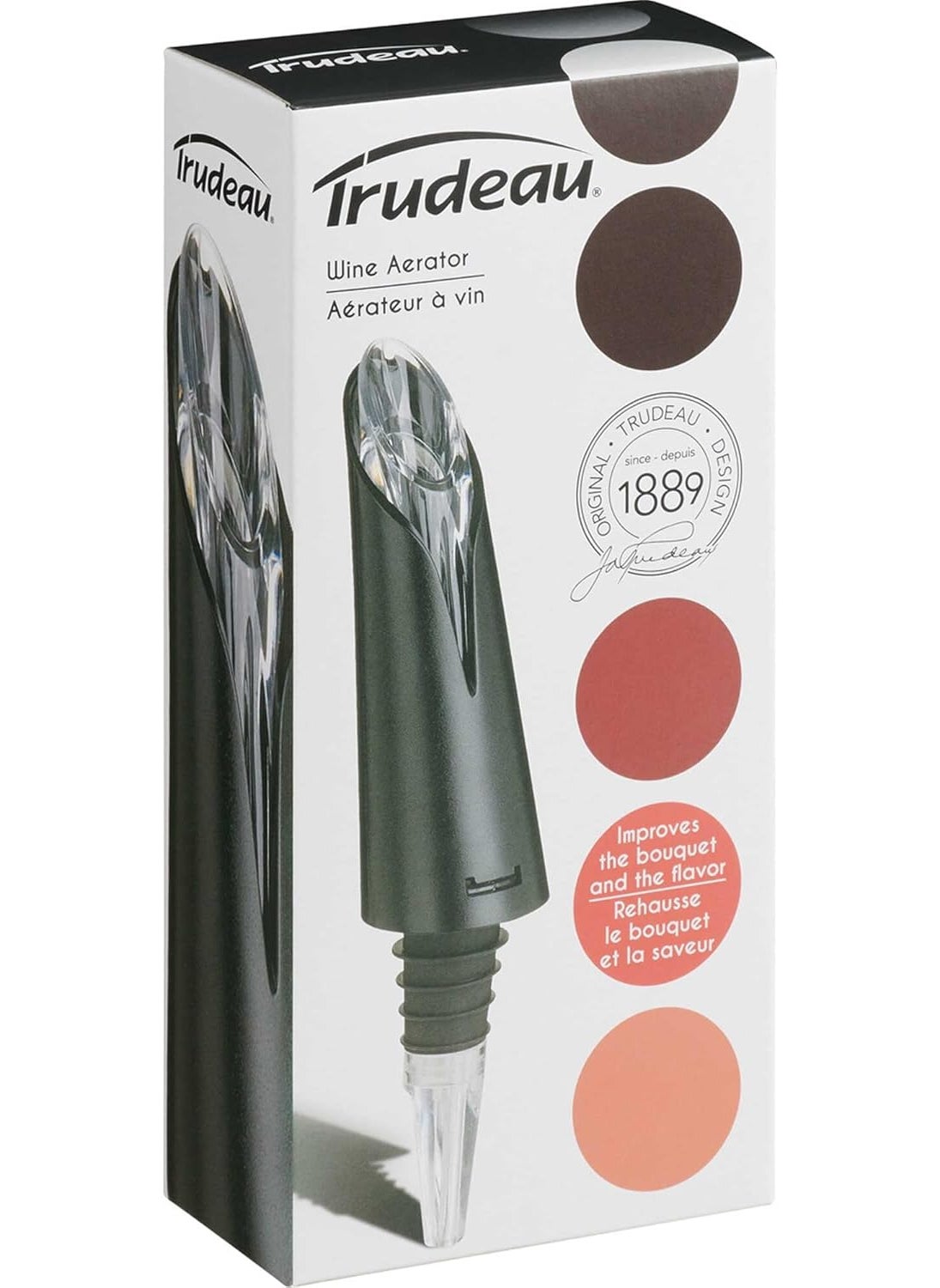 Trudeau Trudeau Maison Wine Aerator SilverBlack  - Image 2