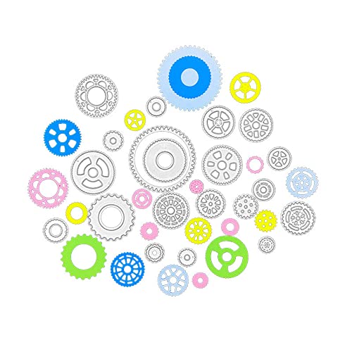 AHTOLS Gear Set Cutting Dies,Gears Die Cuts Metal Embossing Stencils Template Mould for Card Scrapbooking and DIY Craft Album Paper Card Decor - Image 3