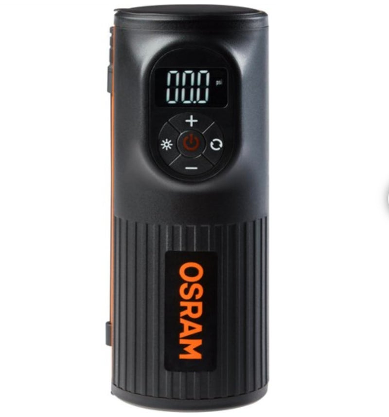 OSRAM TYREinflate2000, Cordless Handheld Rechargeable Tyre Inflator, Auto-Stop, LED Light, Max 120 PSI/8.3 BAR, Powerbank 5200 Mah, Portable Air Compressor Bicycles, Motorcycles, Cars, USB Charge - Image 2