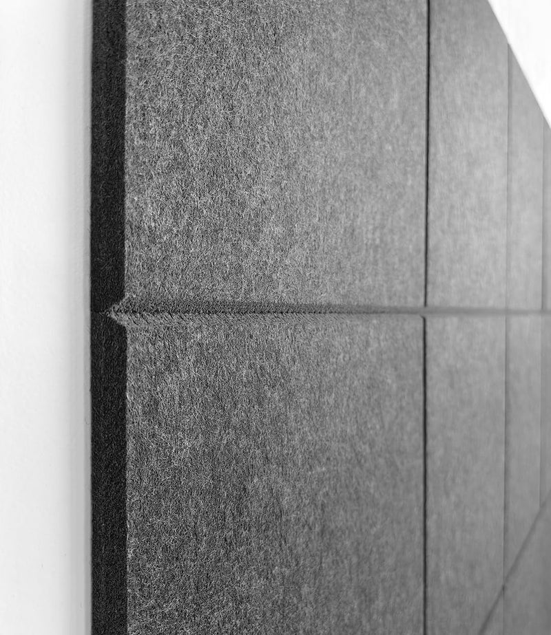 DECORITA Black Cork Board 47"x35" - 12 Pack Felt Wall Tiles with Safe Removable Adhesive Tabs, Large Cork Board 48 x 36 inches Cork Board for Office Large Cork Boards for Walls 72 x 48 - Gray Black - Image 3