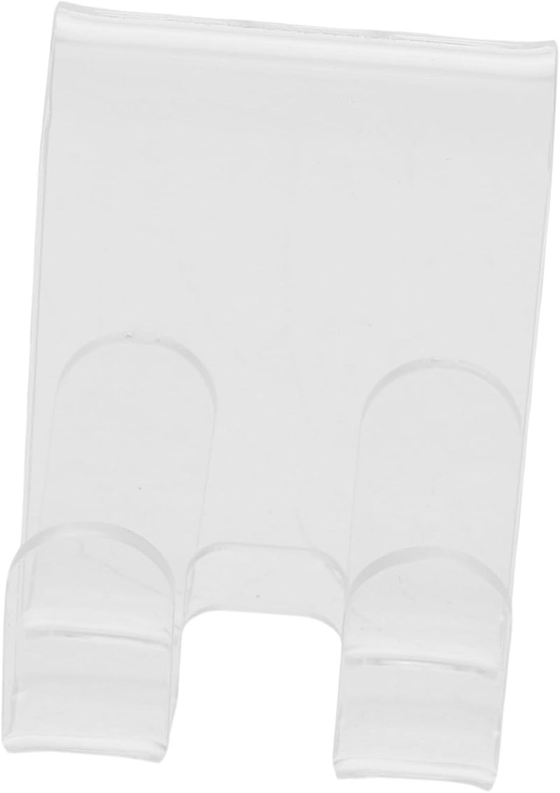 DECHOUS Shower Door Hooks for Bathroom 2-Piece Acrylic Towel Rack No Drilling Waterproof Razor Hooks for Frameless Glass Shower Doors for Towels and Robes - Image 1
