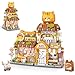 NEWABWN Street View Tea Shop Mini Building Blocks MOC Creative Building Toys Cute Panda Animals Building Set for Girls 612 Simulation Architecture Construction Toy Gift Idea for Kids Adults 860PCS - Image 4