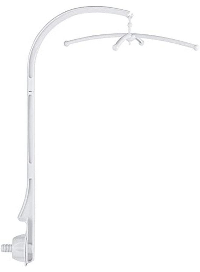 جوتوتوب ذراع متحرك لسرير الأطفال مقاس 26.77 بوصة، ذراع متحرك لسرير الأطفال، حامل صندوق موسيقى للأطفال مصنوع من بلاستيك ABS لذراع جرس السرير أو حامل ديكور ألعاب سرير الأطفال، أبيض - Image 1