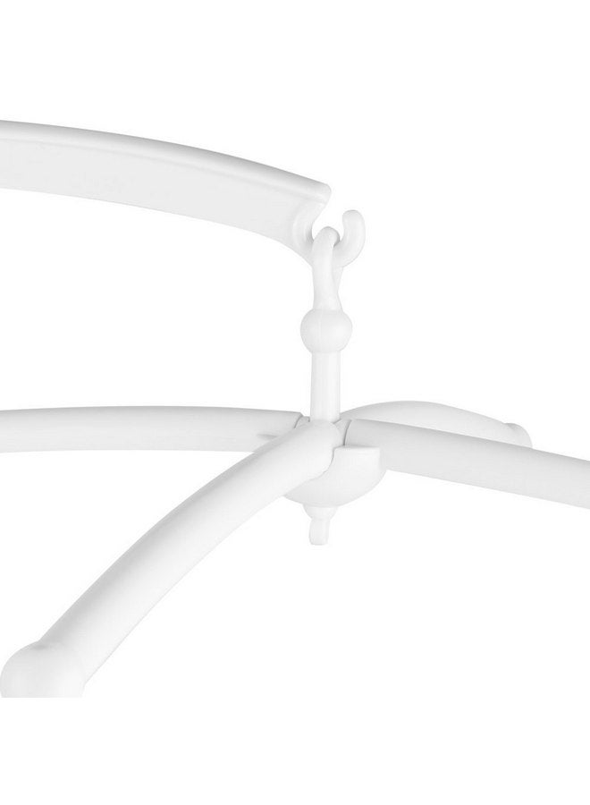 جوتوتوب ذراع متحرك لسرير الأطفال مقاس 26.77 بوصة، ذراع متحرك لسرير الأطفال، حامل صندوق موسيقى للأطفال مصنوع من بلاستيك ABS لذراع جرس السرير أو حامل ديكور ألعاب سرير الأطفال، أبيض - Image 2