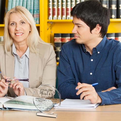 Panelee هدايا شكر بانلي للنساء والرجال هدية تقديرية ملهمة لزملاء العمل وداعًا لافتة أكريليك ديكور طاولة للمنزل (مرشد) - Image 4
