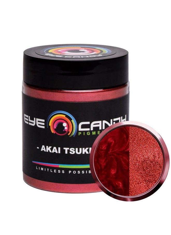 Eye Candy Premium Mica Powder Pigment True Red “Akai Tsuki Red” (25G) Multipurpose Diy Arts And Crafts Additive | Natural Bath Bombs Resin Paint Epoxy Soap Nail Polish Lip Balm  - Image 1