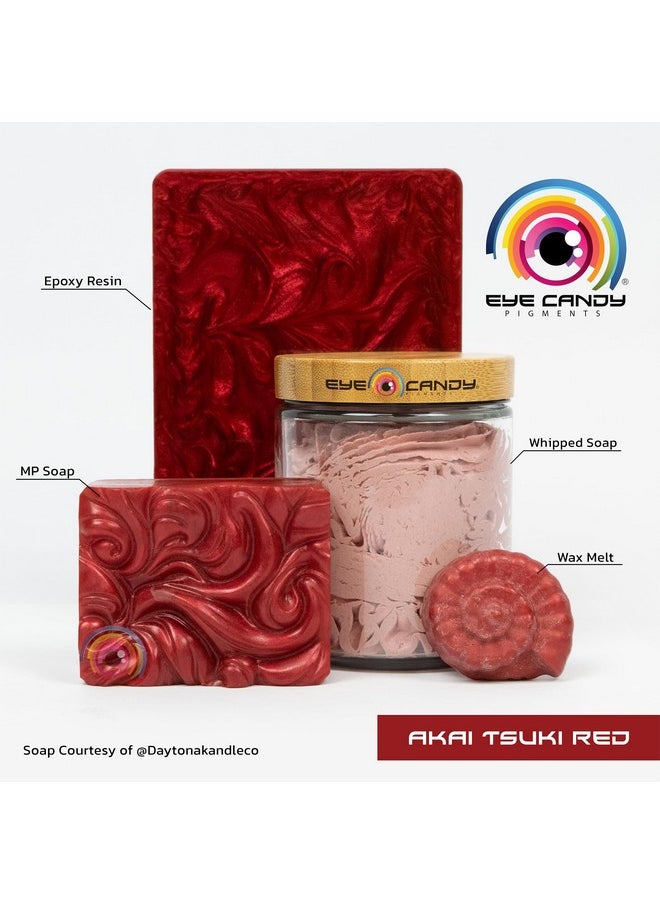 Eye Candy Premium Mica Powder Pigment True Red “Akai Tsuki Red” (25G) Multipurpose Diy Arts And Crafts Additive | Natural Bath Bombs Resin Paint Epoxy Soap Nail Polish Lip Balm  - Image 3