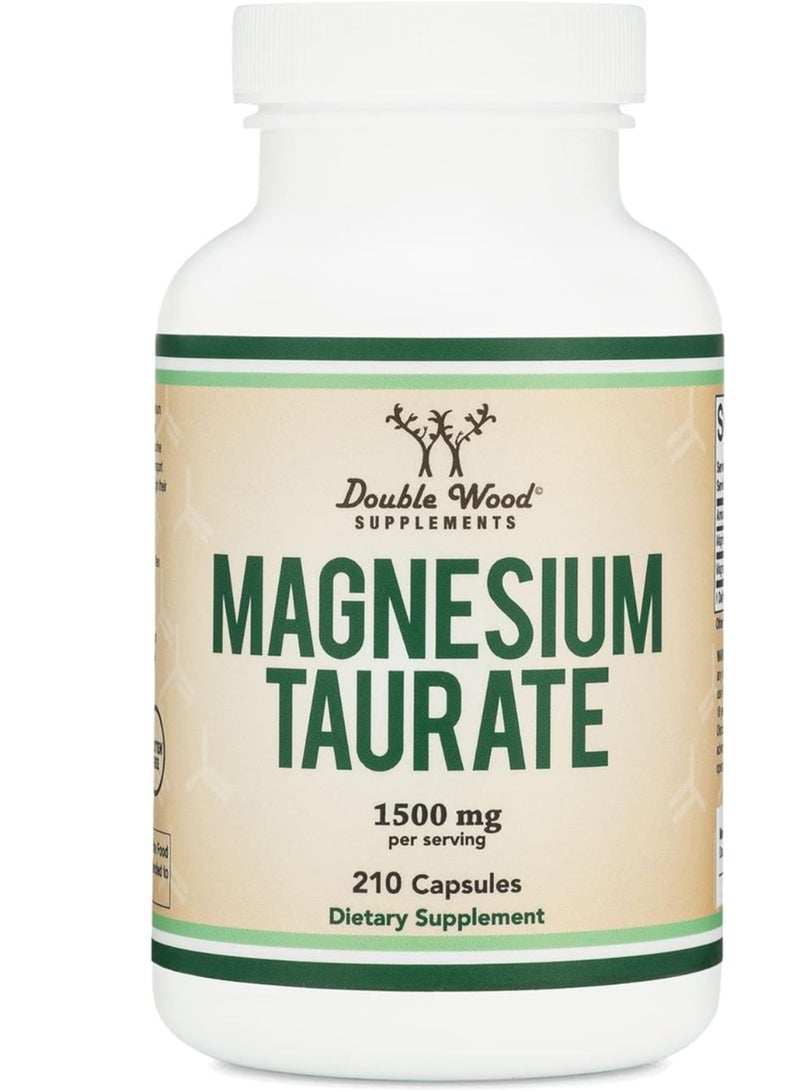 Double Wood Supplements "Doublewood Magnesium Taurate Capsules 210 - Image 1