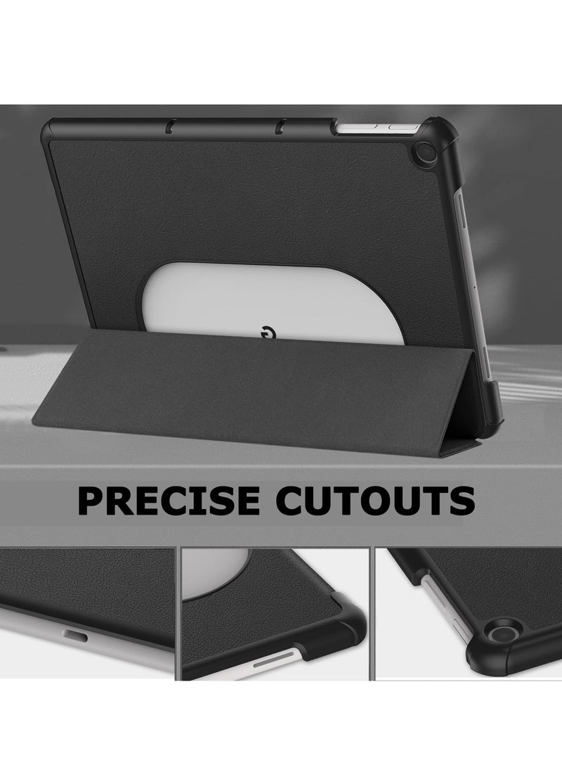 KASTWAVE All New PU Leather Smart Cover, Compatible Google Pixel Tablet Case Leather, Shell Thin Lightweight Cover Protective Stand Case for Pixel Tablet Case 2023 Black - Image 3