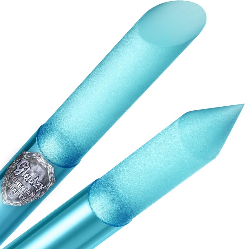 Gladzy Glass Cuticle Pusher by GLADZY - Manicure Stick, Genuine Czech Quality, Professional Precision Filing Cuticle Remover, Abrasive Surface Never Wears Out - Image 1