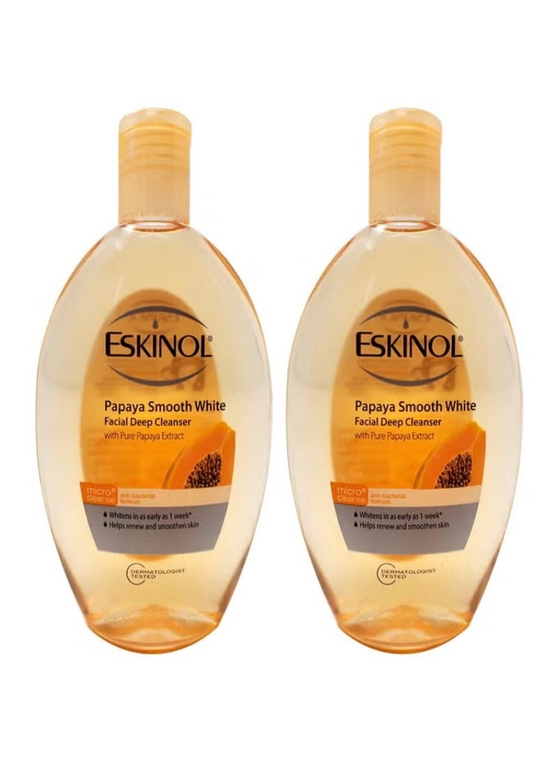 Two Pieces Of Facial Deep Cleanser With Papaya Extract 225x2 ml